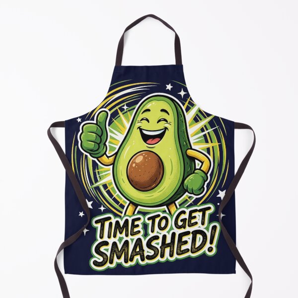 Item preview, Time to Get Smashed – Funny Avocado Mascot Design designed and sold by @SHINTOSARTSTORE.