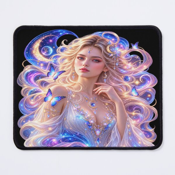 Item preview, Celestial Dream Enchantress – Goddess of Cosmic Beauty designed and sold by TroviTutto.