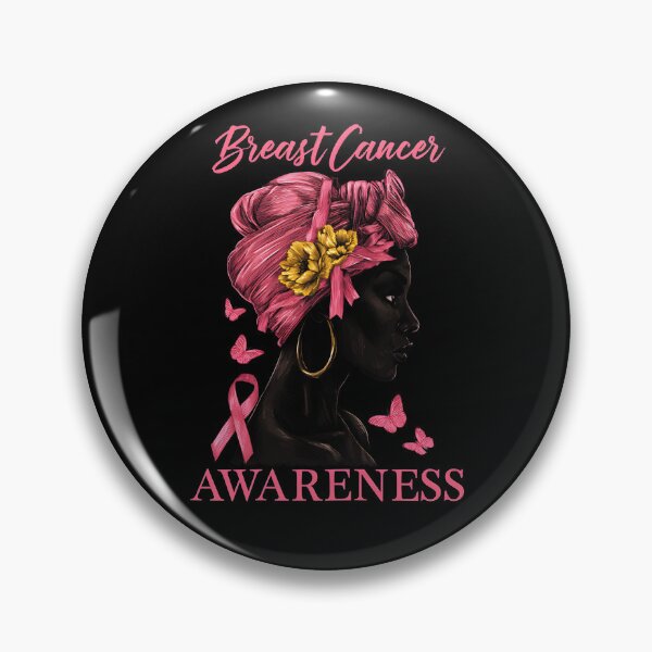 Item preview, Breast Cancer Awareness Black Woman Pink Ribbon designed and sold by ROUFTOOP.