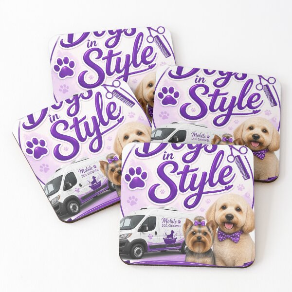Item preview, Mobile Dog Groomer logo designed and sold by Bebe5512.