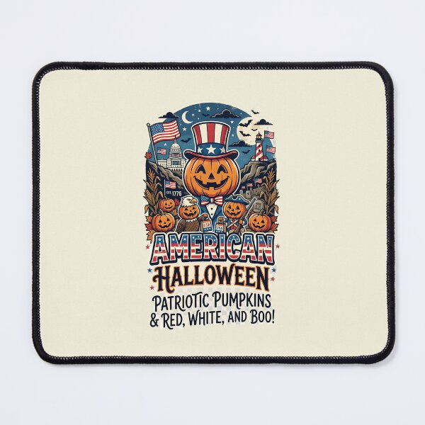 Item preview, American Halloween - Patriotic Pumpkins & Red,White and Boo! designed and sold by ParadoxParadox.