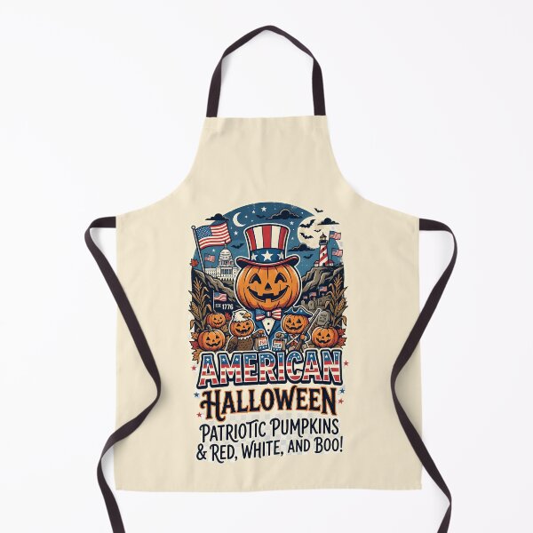 Item preview, American Halloween - Patriotic Pumpkins & Red,White and Boo! designed and sold by ParadoxParadox.