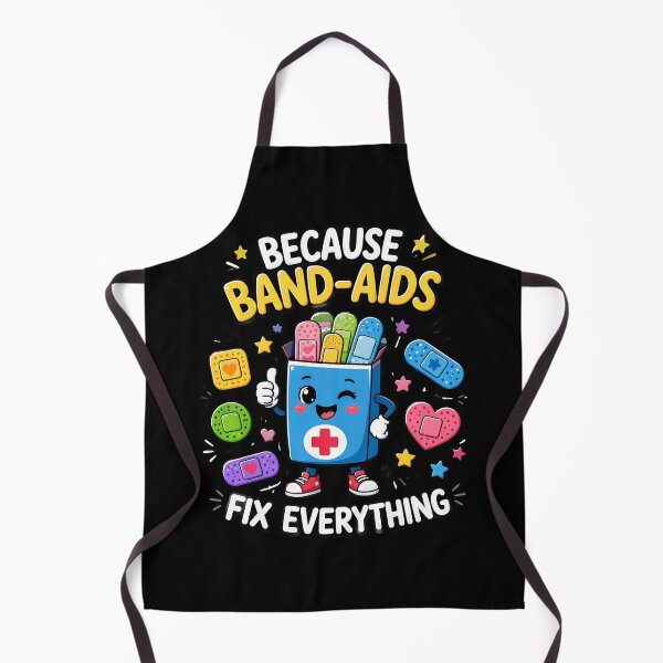 Item preview, Because Band-Aids Fix Everything Funny Cartoon Bandage designed and sold by felixpalette.