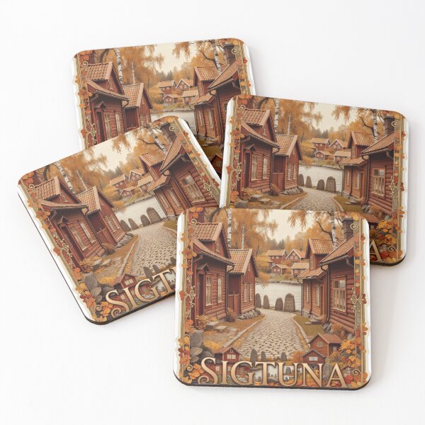 Item preview, Sigtuna Autumn Cityscape designed and sold by Imaginarium of Chaos falcon88 .