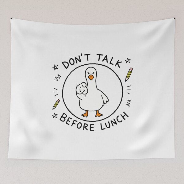 Item preview, Don't Talk Before Lunch designed and sold by MonkiFlipp.