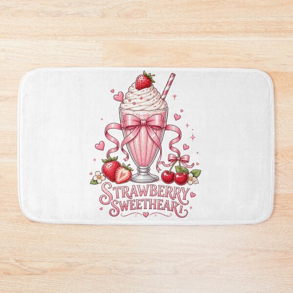 Item preview, Cute Strawberry Milkshake Pink Dessert Sweet Treat designed and sold by TibbuTees.