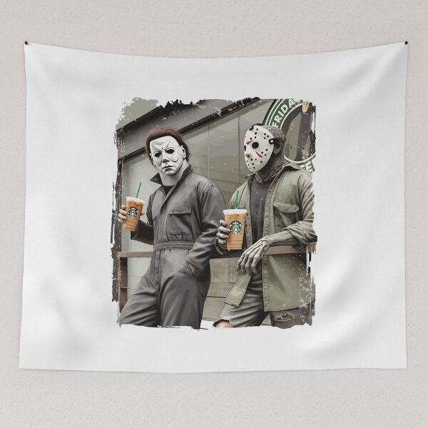 Item preview, Horror Villains Coffee Break Pop Culture Tee designed and sold by LisaTran96293.