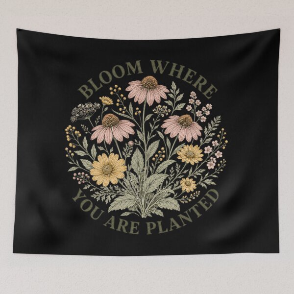 Item preview, Bloom Where You Are Planted Floral Wreath Shirt designed and sold by MOCH- ART.