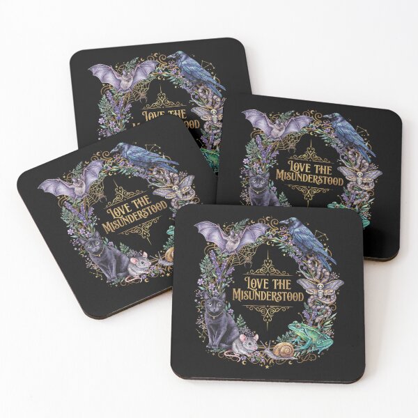 Item preview, Love the Misunderstood Gothic Animals Botanical Art designed and sold by VioletNance.