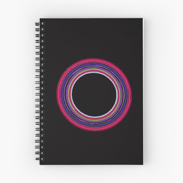 Item preview, Vibrant Rainbow Endless Circles Abstract Line Art⁠ designed and sold by LittleHappiness by Kamollak .