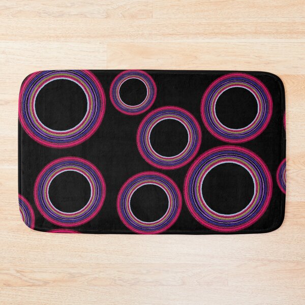 Item preview, Vibrant Rainbow Endless Circles Abstract Line Art⁠ designed and sold by LittleHappiness by Kamollak .