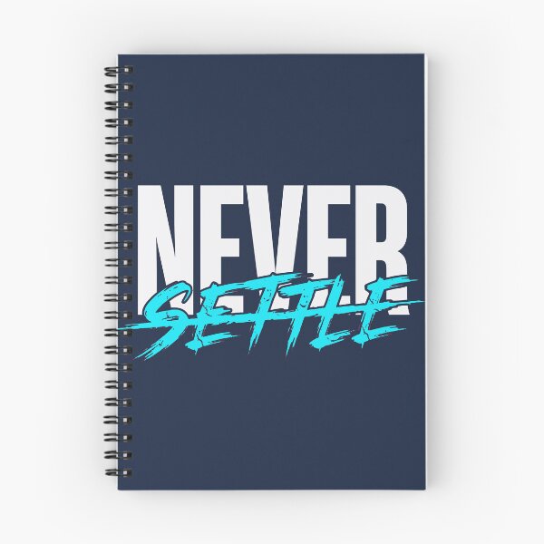 Item preview, Never Settle (Electric Blue) - Stoic Mental Toughness & Resilience designed and sold by RetroNeon.