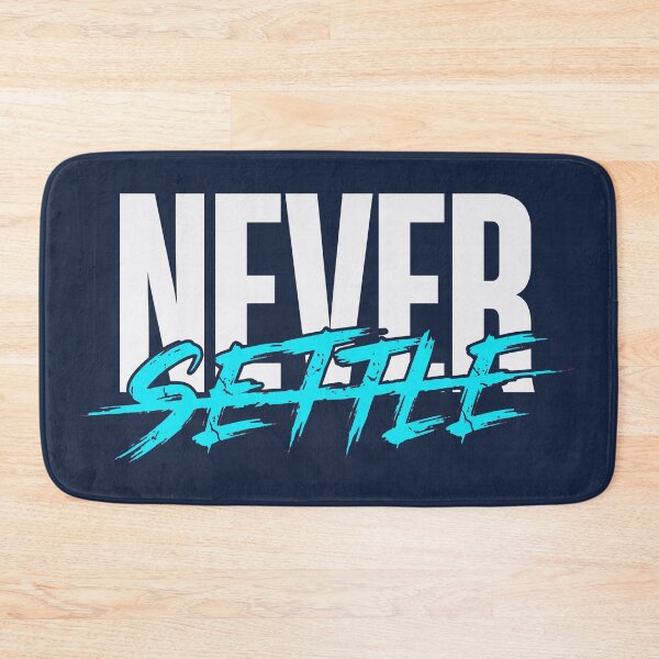 Item preview, Never Settle (Electric Blue) - Stoic Mental Toughness & Resilience designed and sold by RetroNeon.