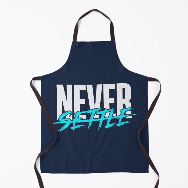 Item preview, Never Settle (Electric Blue) - Stoic Mental Toughness & Resilience designed and sold by RetroNeon.