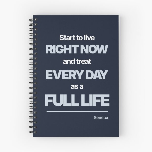 Item preview, Start to Live Right Now - Seneca - Minimalist Style Stoic Quote - Light Version designed and sold by Stoic Core.