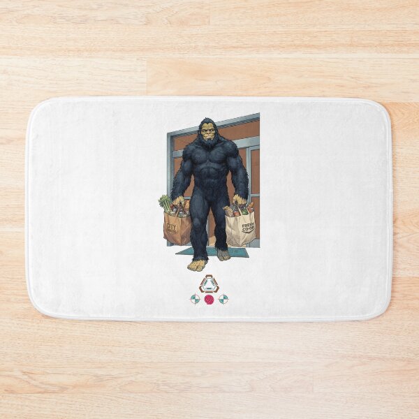 Item preview, Bigfoot Doing Grocery Shopping - Funny Sasquatch with Bags designed and sold by Whimsy Trail Co.