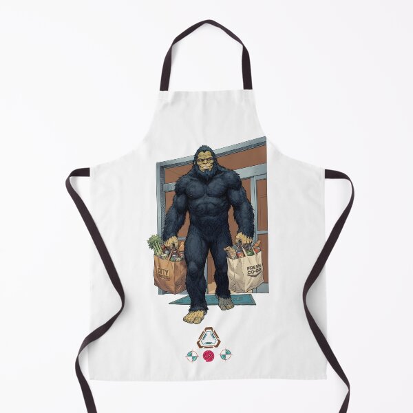 Item preview, Bigfoot Doing Grocery Shopping - Funny Sasquatch with Bags designed and sold by Whimsy Trail Co.