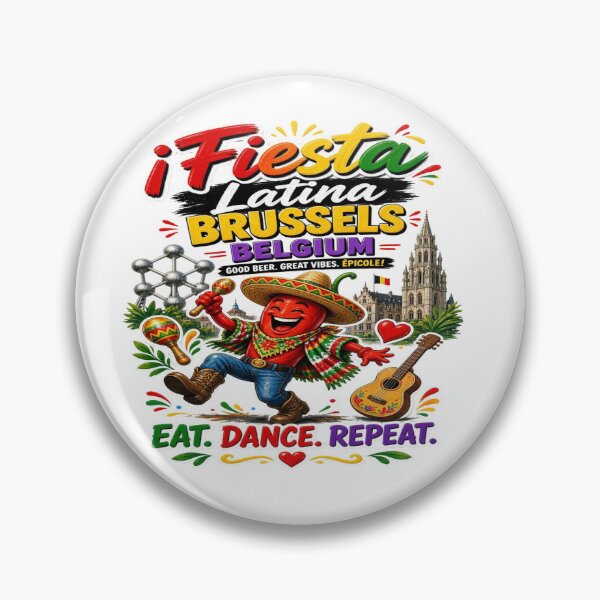 Item preview, Fiesta Latina Brussels Belgium – Colorful Latin Celebration Design designed and sold by Sushikidsntoddlers.