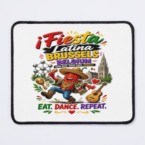 Item preview, Fiesta Latina Brussels Belgium – Colorful Latin Celebration Design designed and sold by Sushikidsntoddlers.