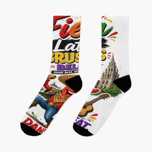 Item preview, Fiesta Latina Brussels Belgium – Colorful Latin Celebration Design designed and sold by Sushikidsntoddlers.