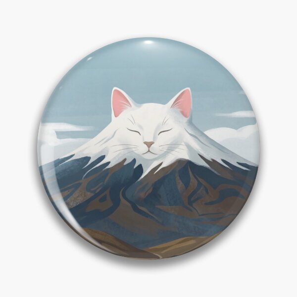 Item preview, Mount Catji Surreal Cat Mountain Landscape designed and sold by HometownCozyCo.