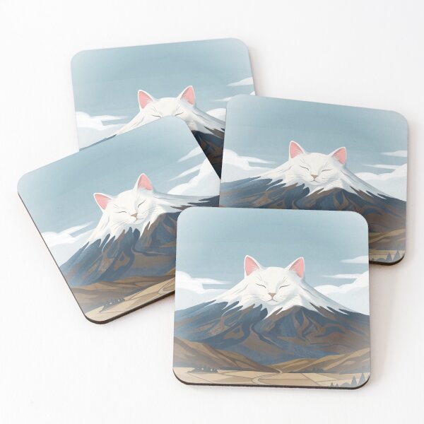 Item preview, Mount Catji Surreal Cat Mountain Landscape designed and sold by HometownCozyCo.