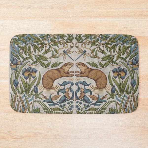Item preview, Otter Riverbank Botanicals – William Morris Inspired Arts and Crafts Wildlife Tapestry designed and sold by Tamas Das.
