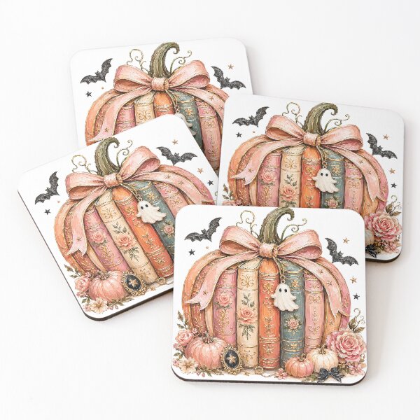 Item preview, Coquette Book Pumpkin – Pink Halloween Aesthetic designed and sold by BackTWO.
