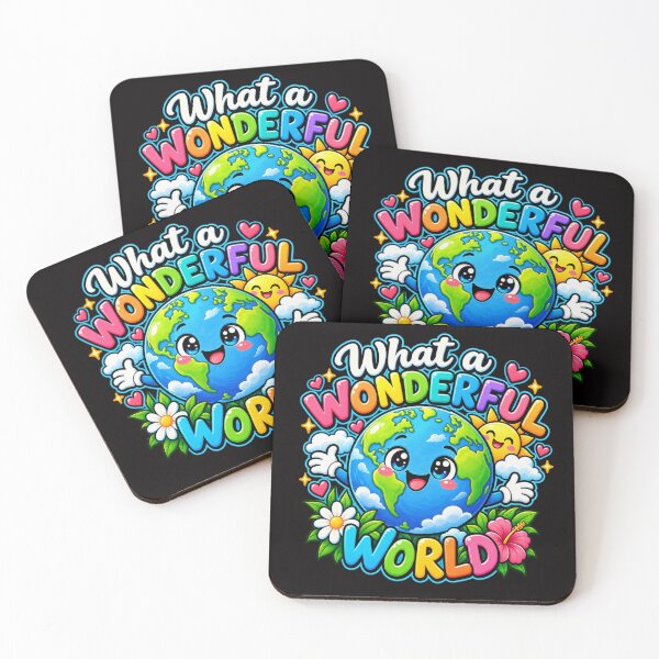 Item preview, What a Wonderful World Earth Tee designed and sold by BluntLines.