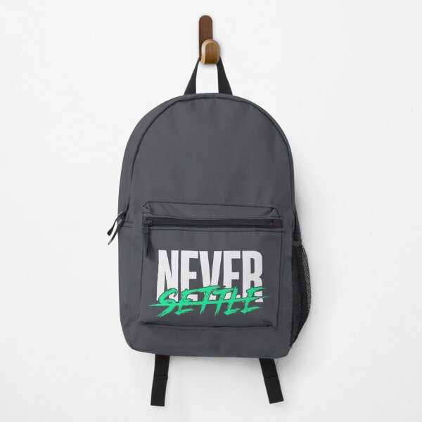 Item preview, Never Settle (Bright Mint) - Modern Athletic Streetwear Typography designed and sold by RetroNeon.
