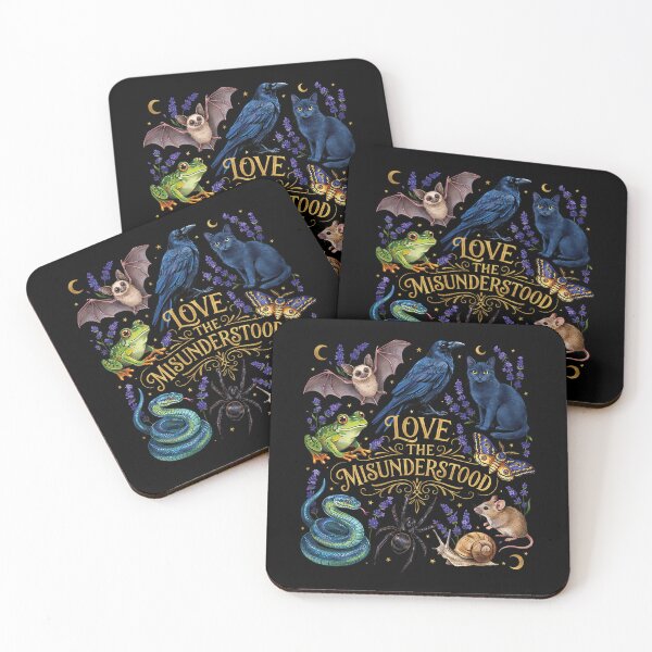 Item preview, Love the Misunderstood Witchy Wildlife Lavender Art designed and sold by VioletNance.
