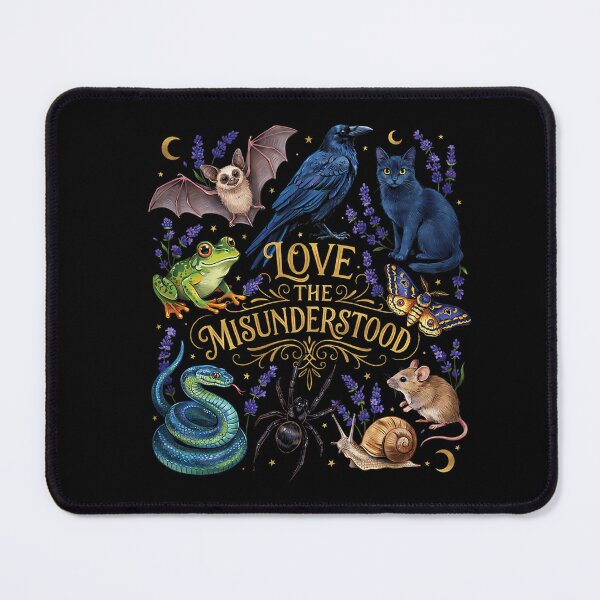 Item preview, Love the Misunderstood Witchy Wildlife Lavender Art designed and sold by VioletNance.