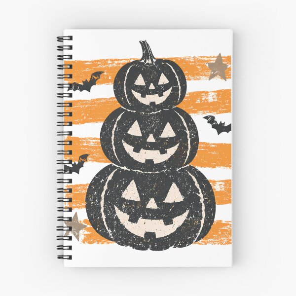 Item preview, Stacked Pumpkin Trio – Grunge Halloween Jack O Lantern designed and sold by BackTWO.