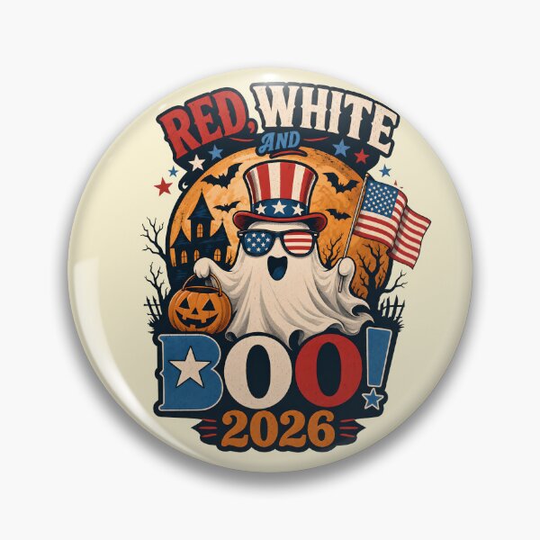 Item preview, Red, White and Boo! - Patriotic Halloween 2026 designed and sold by ParadoxParadox.