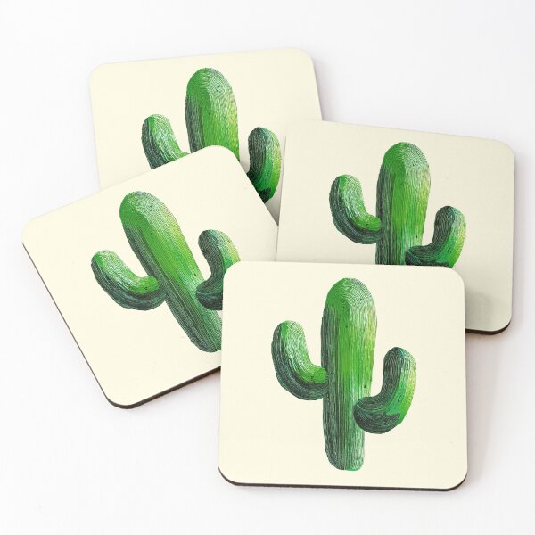 Item preview, Hand Drawn Green Desert Cactus designed and sold by jianina-alondra.