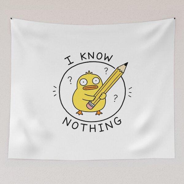 Item preview, I Know Nothing School Duck designed and sold by MonkiFlipp.