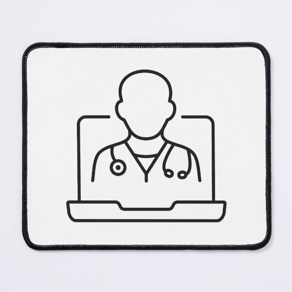 Item preview, Doctor Video Consultation Line Icon designed and sold by VectorForge Studio.