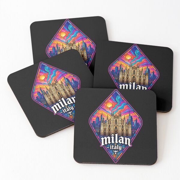 Item preview, Milan Italy Stained Glass Art Travel Europe designed and sold by TomFrontierArt.