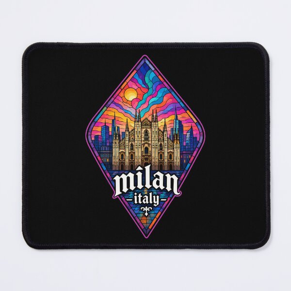 Item preview, Milan Italy Stained Glass Art Travel Europe designed and sold by TomFrontierArt.