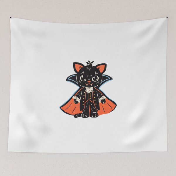 Item preview, Cute Cat Vampire Halloween  designed and sold by kareydiwanpro.