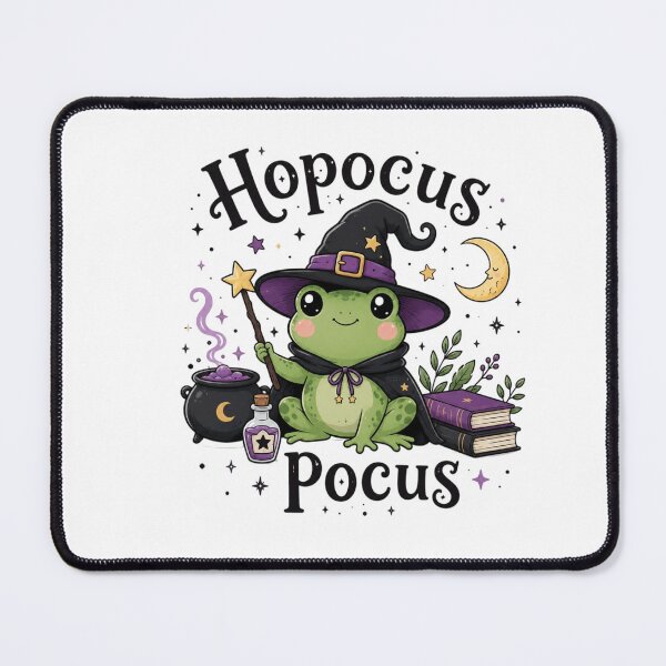Item preview, Hopocus Pocus Witch Frog Halloween Cute Magic Funny Frog designed and sold by Sanika arts .