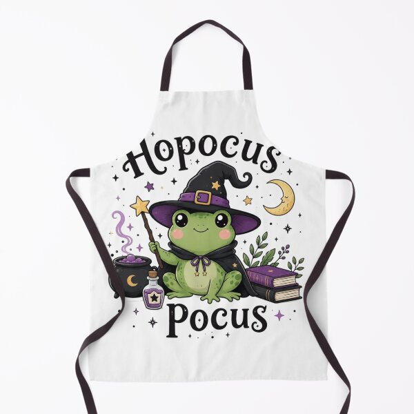 Item preview, Hopocus Pocus Witch Frog Halloween Cute Magic Funny Frog designed and sold by Sanika arts .