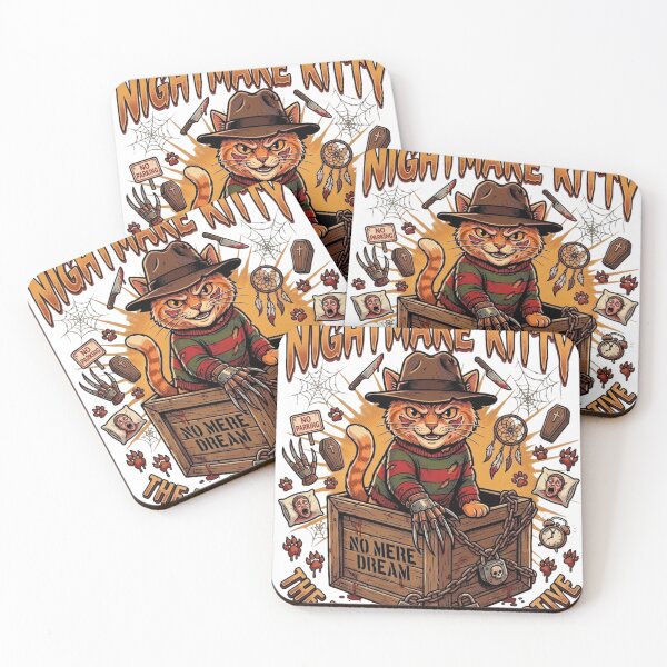 Item preview, The Nightmare Kitty Funny Horror Movie Cat Freddy Halloween designed and sold by RewindLab.