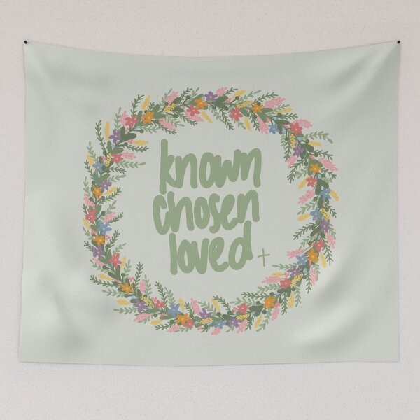 Item preview, Floral wreath - known chosen loved designed and sold by Line & Tide.