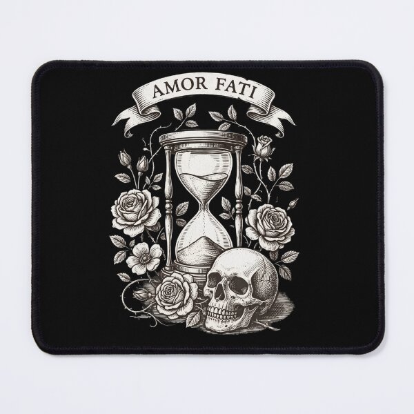 Item preview, Amor Fati Stoic Philosophy Vintage Engraving Hourglass Art designed and sold by Eidos [][][] ~εἶδος~.