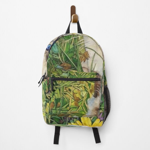 Item preview, Siamese Cat in Wildflower Meadow Painting designed and sold by SofiaByCruti.