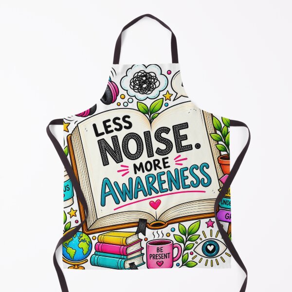 Item preview, Less Noise More Awareness – Mindfulness & Conscious Living Design designed and sold by Seer beyond Mind.