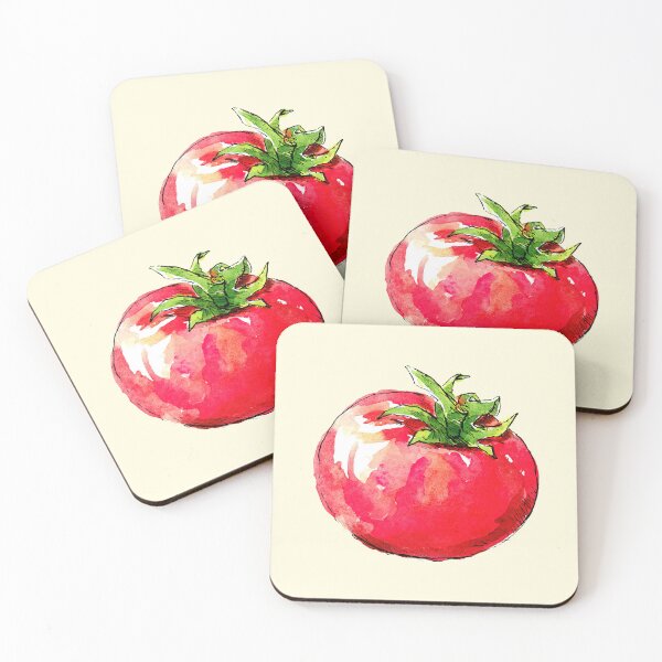 Item preview, Hand Painted Red Tomato Illustration designed and sold by jianina-alondra.