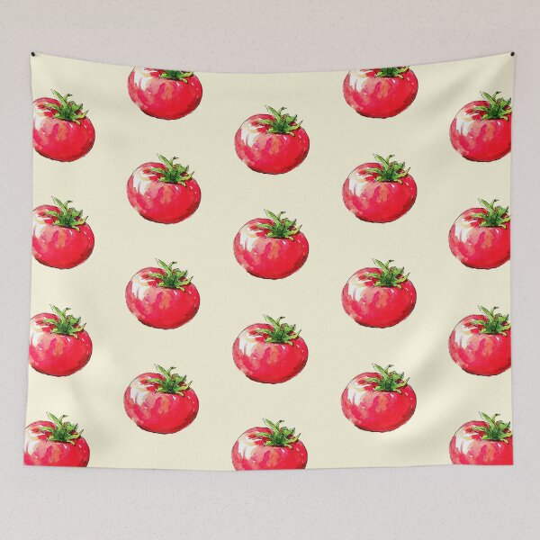 Item preview, Hand Painted Red Tomato Illustration designed and sold by jianina-alondra.