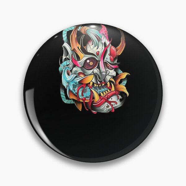 Item preview, hannya tattoo watercolor designed and sold by UrbanVisions.